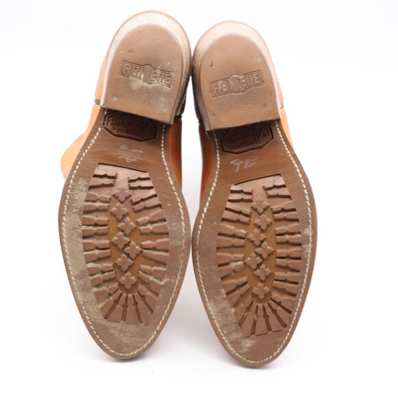 Abilene Cowboy Boots Women’s Size 6 M Brown Leather Vibram Soles USA Made - Picture 7 of 10